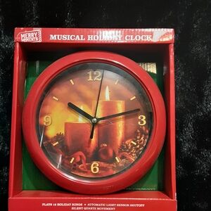 Merry Moments Musical Holiday Clock